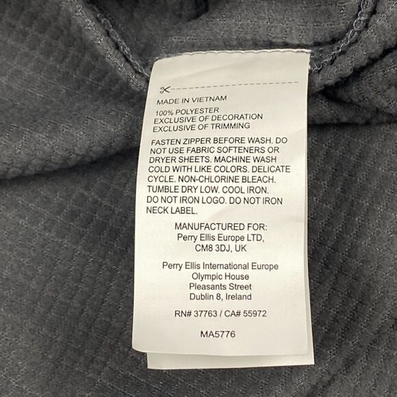 Callaway Golf Sweatshirt Mens Medium Gray OptiDry Mock Neck UPF 50+ Quarter Zip - Picture 8 of 15